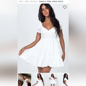 Princess Polly Daniela Mini Dress White size 10